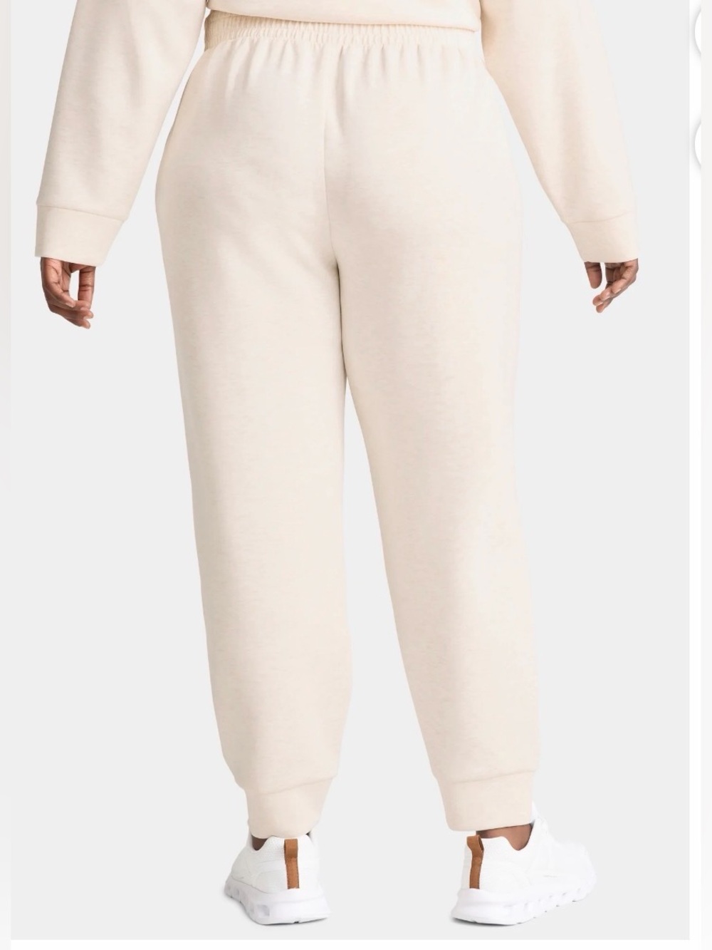 AVIA ScubaKnit Pleat Joggers with Pockets SIZE XL NWT Color- Wheat Heather - Picture 5 of 9